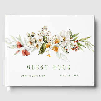 Dutch Florals Wedding Guest Book