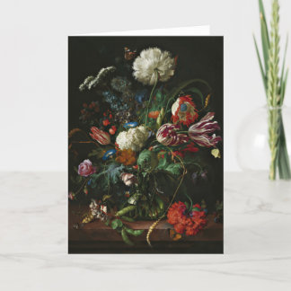 Dutch Flower Painting Still Life Fine Art Thank You Card