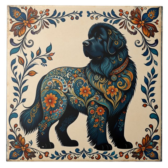 Dutch Garden Guardian Tile (Front)