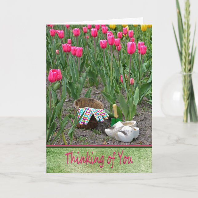 Dutch Garden Thinking of You Card (Front)
