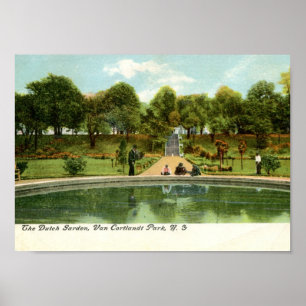 Dutch Garden, Van Cortlandt Park, NY Vintage Poster