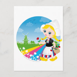 Dutch girl postcard
