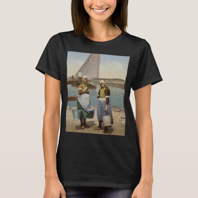 Dutch Girls from Marken Island (c. 1900) T-Shirt (Front)