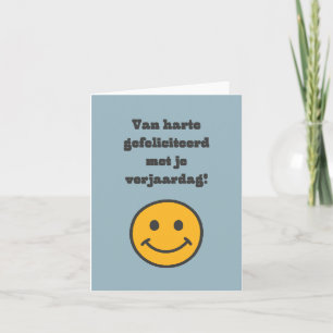 Dutch happy birthday card