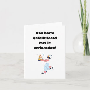 Dutch happy birthday card