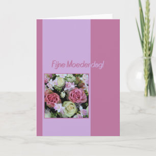Dutch  Happy Mother's Day rose card