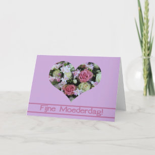 Dutch  Happy Mother's Day rose card