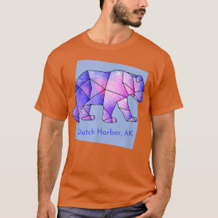 Dutch Harbour AK Galaxy Bear Abstract Geometrical T-Shirt
