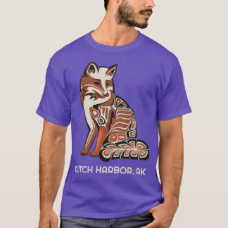 Dutch Harbour Alaska Native American Tribal Fox Ha T-Shirt