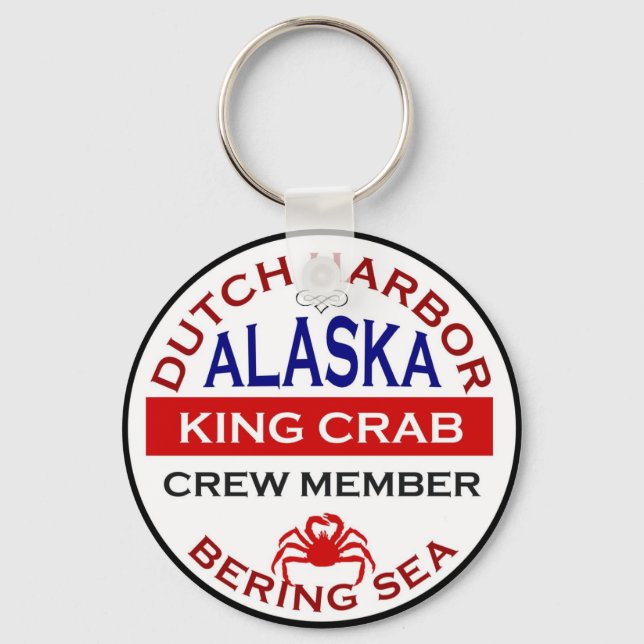 Dutch Harbour Alaskan King Crab Crew Member Key Ring (Front)