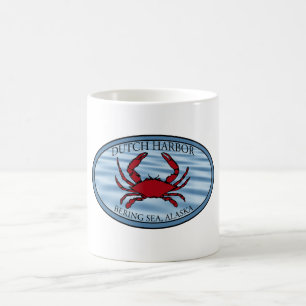 Dutch Harbour Crab Fishing Blue Coffee Mug
