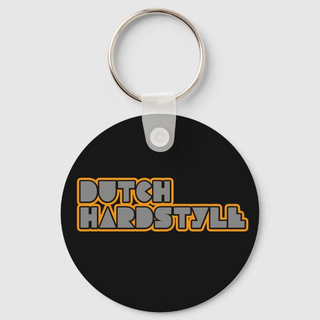 Dutch Hardstyle Hardbass music qlimax q base Key Ring (Front)