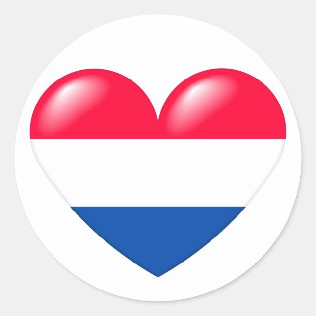Dutch heart sticker - Nederlandse hart (Front)