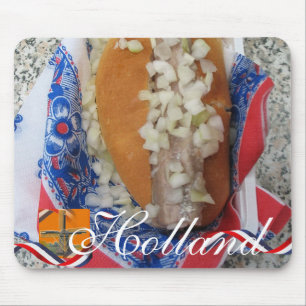 Dutch Herring Holland Text Souvenir Mousepad