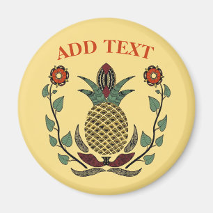 Dutch Hex Welcome Pineapple Magnet