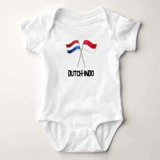 Dutch-Indo with Two Flags Baby Bodysuit