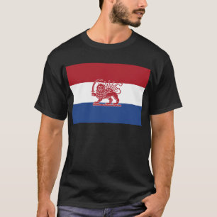 Dutch Iranian Lion and Sun Heritage Flag T-Shirt