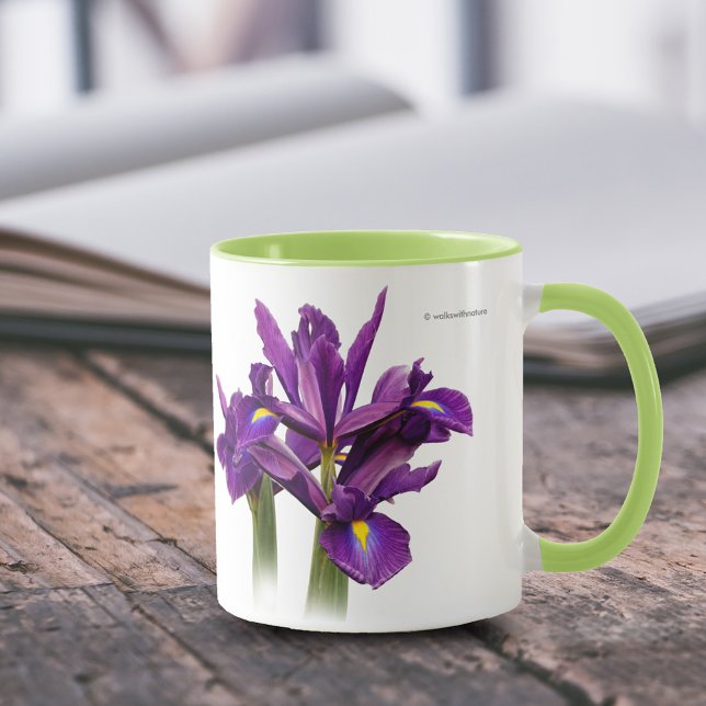 Dutch Iris Purple Sensation Mug (Dutch Iris Purple Sensation 11 oz Coffee Mug Cover Photo.)