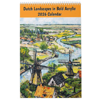 Dutch Landscapes in Bold Acrylic – 2026 Calendar