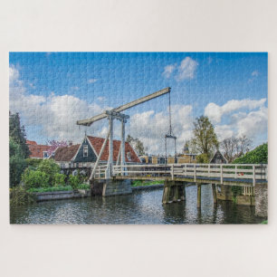 Dutch lifting wooden bridge jigsaw puzzle