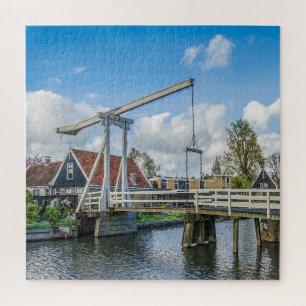 Dutch lifting wooden bridge jigsaw puzzle