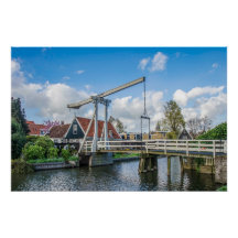 Dutch lifting wooden bridge