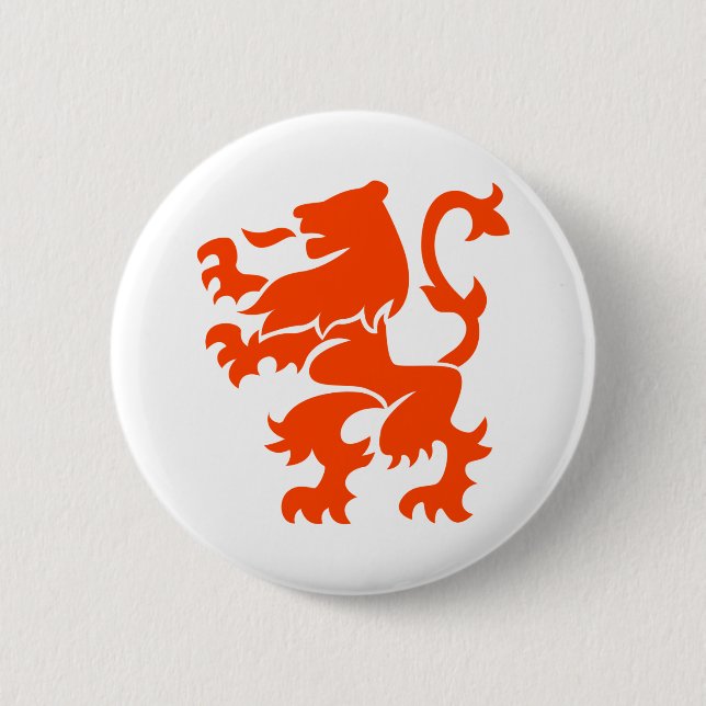 Dutch Lion Coat of Arms 6 Cm Round Badge (Front)