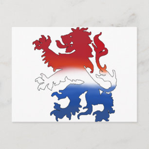 Dutch lion Netherlands flag gear Postcard