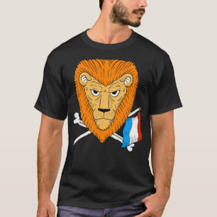 Dutch Lion. Orange And The Netherland. Football. T-Shirt