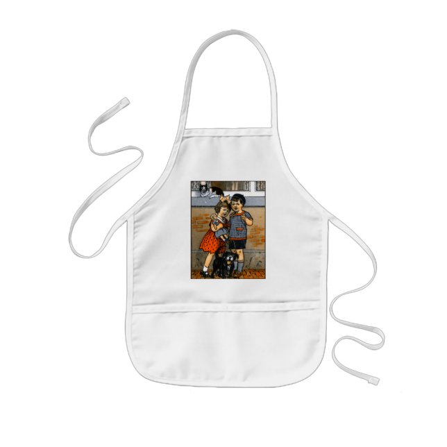 Dutch little boy and girl kids apron (Front)