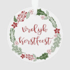 Dutch Merry Christmas Wreath, Vrolijk Kerstfeest