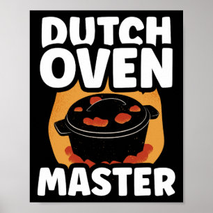 Dutch Oven Master Bbq Iron Metal Lover Dutch Oven Poster
