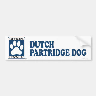 Dutch Partridge Dog Blue Bumper Sticker