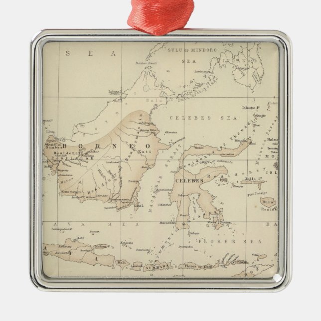 Dutch Possessions in the Indian Archipelago Metal Tree Decoration (Front)