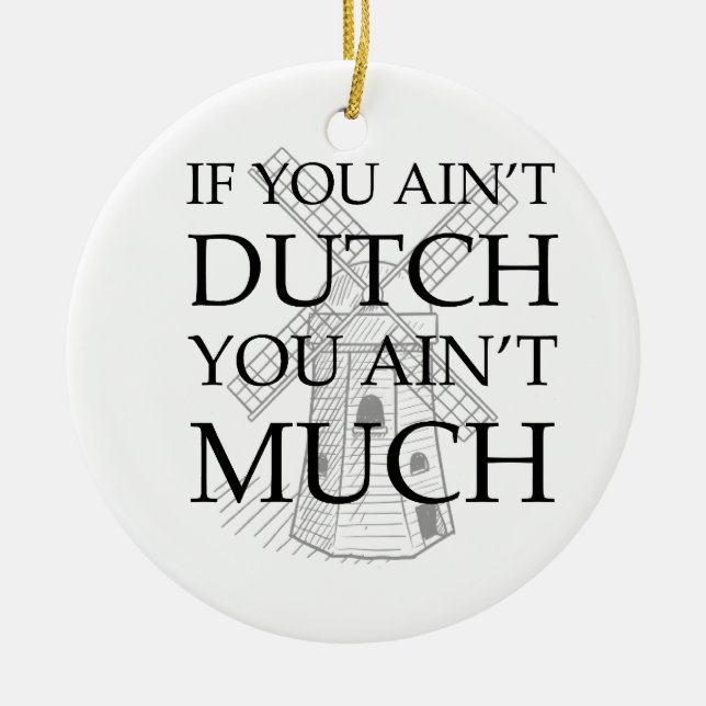 Dutch Pride Gear Ceramic Tree Decoration (Front)