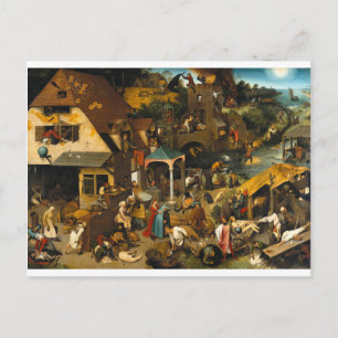Dutch Proverbs by Pieter Bruegel the Elder Postcard