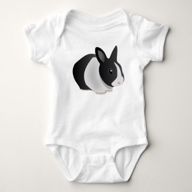Dutch Rabbit Baby Bodysuit (Front)