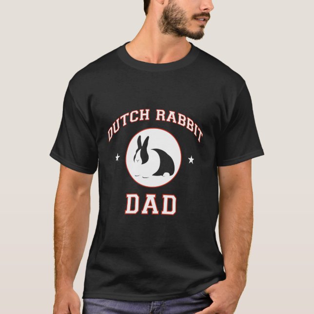 Dutch Rabbit Dad T-Shirt (Front)
