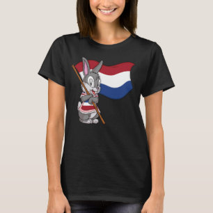 Dutch Rabbit Netherlands Flag T-Shirt