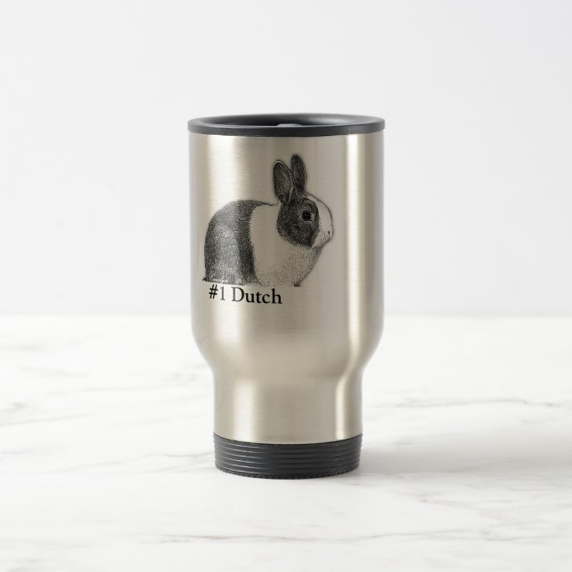 Dutch rabbit travel mug (Center)