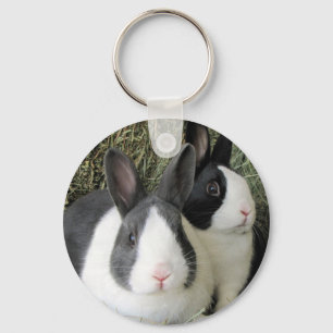 dutch rabbits keychain