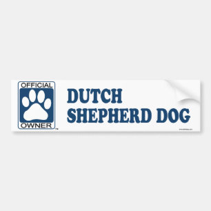 Dutch Shepherd Dog Blue Bumper Sticker