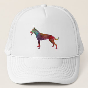 Dutch Shepherd Dog in watercolor Trucker Hat