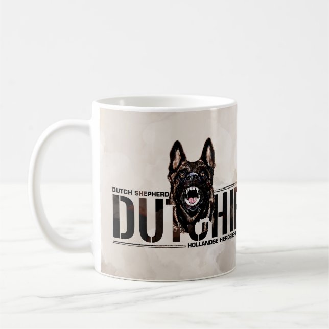 Dutch Shepherd -Hollandse Herdershond  Coffee Mug (Left)