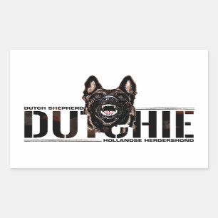 Dutch Shepherd -Hollandse Herdershond  Rectangular Sticker