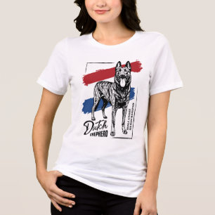 Dutch Shepherd -Hollandse Herdershond Tri-Blend Shirt