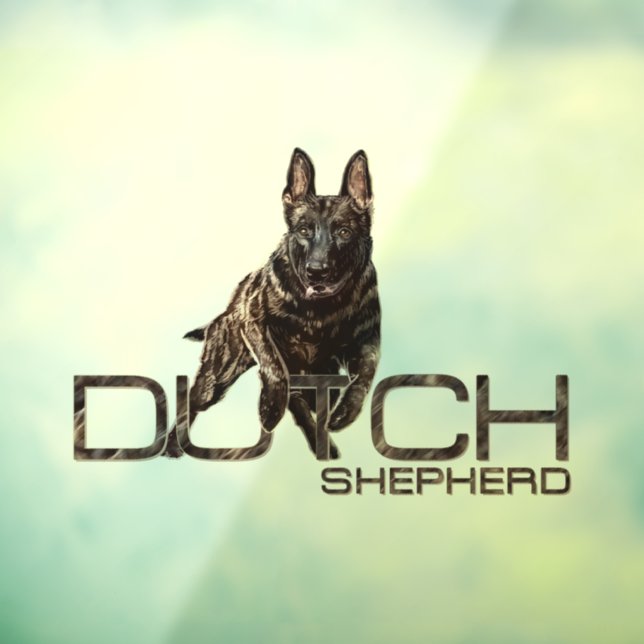 Dutch Shepherd -Hollandse Herdershond  Window Cling (Sheet 3)