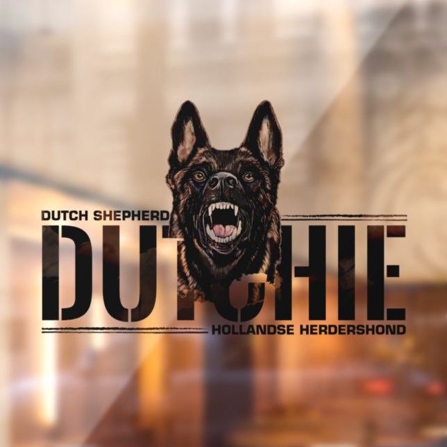 Dutch Shepherd -Hollandse Herdershond  Window Cling (Sheet 2)