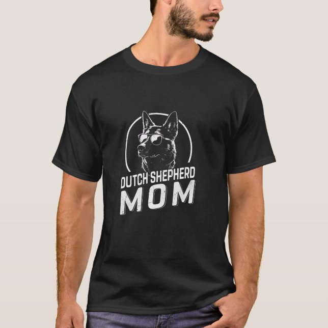Dutch Shepherd Mum Dog Owner Gifts Women Dog Mum M T-Shirt (Front)