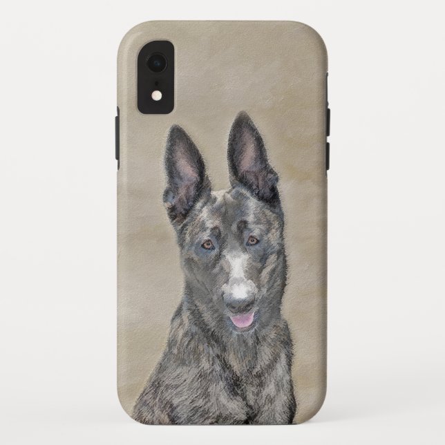 Dutch Shepherd Painting - Cute Original Dog Art Case-Mate iPhone Case (Back)